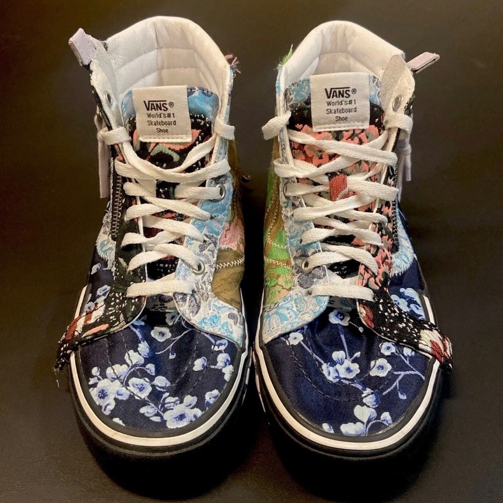 Vans Sk8-Hi Reissue Cap Florals Sneakers Women’s 9/Men’s 7.5 RARE - Picture 4 of 16
